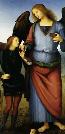 Pietro Perugino, Tobias and the Angel (c. 1496–1500)