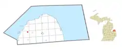 Location within Huron County