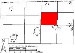 Location of Pike Township in Fulton County