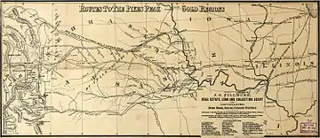 Routes to Colorado, including the Overland Route