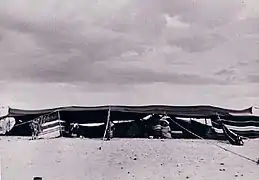 Bedouin tent in Rahat (Al-Hezeel), 1955