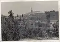 Ein Karem with the Church of the Visitation up on the hill, 1949