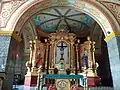 The details of the main altar of Pililla Church