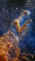 The "Pillars of Creation" captured by JWST NIRCam