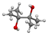 Ball-and-stick model of pinacol