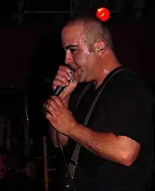 Pinchface speaking between songs at a Buckethead show at the Southgate House, in Newport, KY