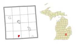 Location within Livingston County