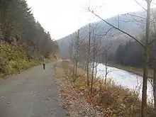 Former JSPC&B right-of-way along Pine Creek