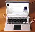 Pinebook 14" with Ethernet adapter