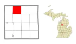 Location within Missaukee County