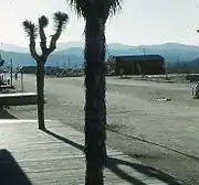 Pioneertown wide street accommodated camera dolly