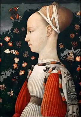 Pisanello, perhaps Ginevra d'Este, c. 1440