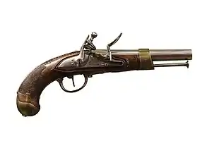 French cavalry pistol from the early 19th century.