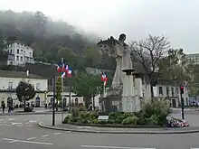 Claude Grange's Monument aux Morts in front of the Vienne train station