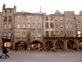 The Saint-Louis square with its vaulted gallery and arches was the site for money changers and the  Lombards.