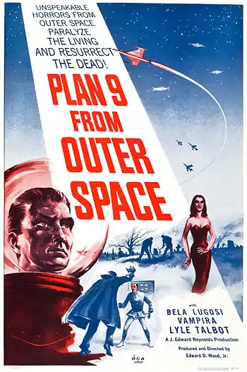 Film poster for Plan 9 from Outer Space