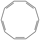 SMILES: C1=CC=CC=CC=CC=C1; all cis-, all in a plane, making a regular decagon