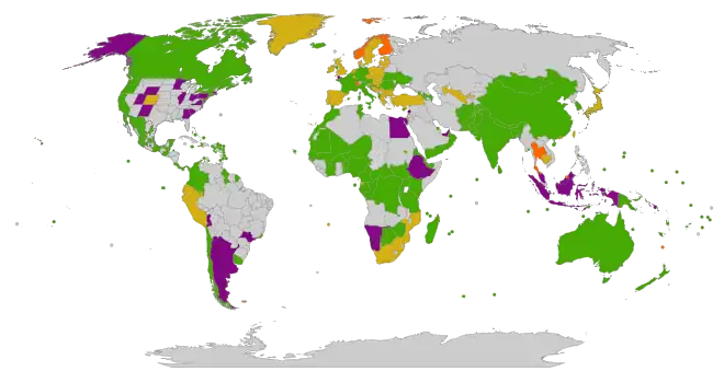 Phase out of lightweight plastic bags around the world