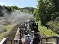 An event train Yamaguchi in JR Yamaguchi Line