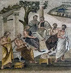 Image 80Plato's Academy mosaic from Pompeii (from Culture of ancient Rome)