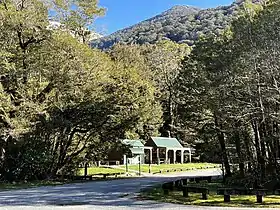 Campsite and picnic shelter