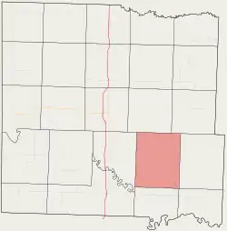 Location in Bates County