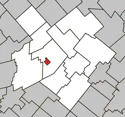 Location within L'Érable RCM.