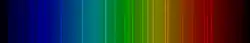 Color lines in a spectral range