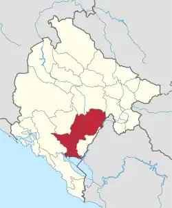 Podgorica Capital City area in Montenegro