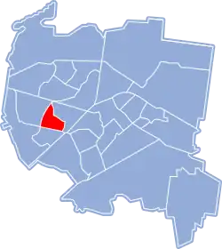 Location of Słoneczny Stok within Białystok