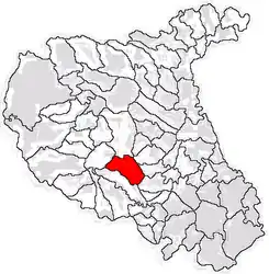 Location in Vrancea County