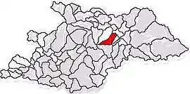 Location in Maramureș County