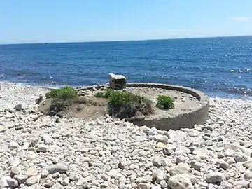 6-inch gun position at BCN 211, former Fort Greene south reservation