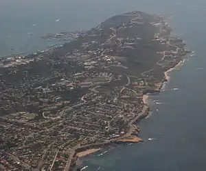 Aerial view of Point Loma, facing south, March 2007