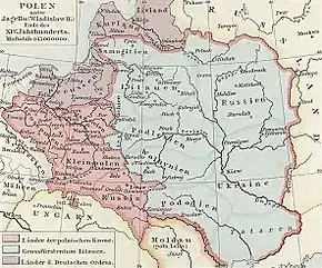 Poland during the reign of Wladyslaw II. Jagiello