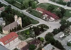 Aerial view of St. Ivan's Church