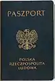 PRL passport's cover (until fall of communism - 1990)