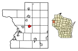 Location of Balsam Lakein Polk County, Wisconsin