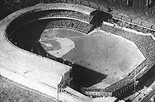 Polo Grounds grandstand and bleachers c. 1922