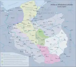 Duchy of Inowrocław within Kingdom of Poland between 1275 and 1300.