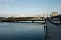 In the foreground the Santiago Bridge, behind the Tirantes Bridge.