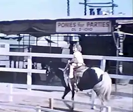 Child at Ponyland, Los Angeles, California, U.S.