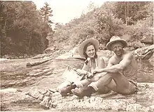 Crabtrees picnicking.