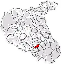 Location in Vrancea County