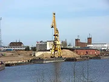 Żegluga Bydgoska's port on the Brda river