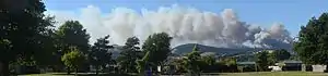 The 2017 Port Hills fires as viewed from Hoon Hay