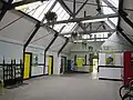 The interior of the booking hall.