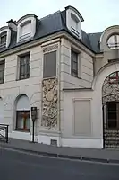 The remains of the gate of Dionysus (Porte Bazée) on the rue de l'Université in Reims.