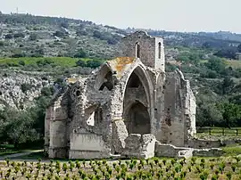 The church of Notre-Dame des Oubiels in Portel-des-Corbières