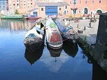 Wooden narrow boats, Portland Basin, Ashton-under-Lyne